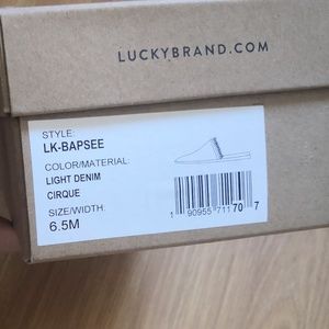 Lucky Brand light denim mules Bapsee Mule 6.5